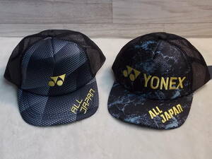 ◆ヨネックス ALL JAPAN 限定キャップ YOS24002ブラック新製品・YOS23013ブラック 計2個 