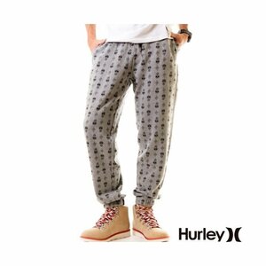 新品タグ付き 定価14080円 HURLEY ハーレー スウェット フリース スカル柄 ONE&ONLY COLLECTIVE FLEECE PANT 裏起毛 ロゴ ジョガーパンツ M