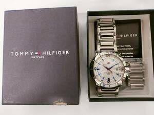 【正常稼働中】 TOMMY HILFIGER トミーヒルフィガー 腕時計 F90267
