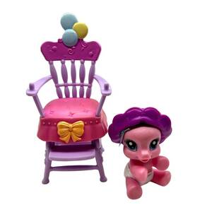 My Little Pony 2008 Newborn Cuties Pinkie Pie & Feeding Time High Chair 海外 即決