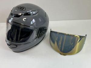 【美品】ミラーシールド付属 SHOEI フルフェイスヘルメット Z-8 XL バサルトグレー