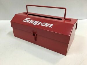 8 新品 未使用 スナップオン スチール ティッシュ ケース 赤 BWL7110TCR Snap-on◆絶版 工具 箱 マニア コレクション アメリカン ガレージ