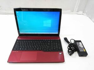 ♪Windows10 Home FUJITSU 富士通 LIFEBOOK AH40/M FMVA40MRJ AMD E1-2100APU 1.00GHｚ 4GB 750GB Sマルチ15.6型ワイド E043010B @100♪