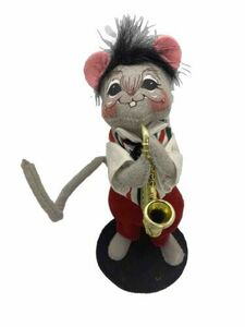Annalee 2009 Jazzy Christmas Mouse with Sax 6" 海外 即決