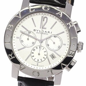 【BVLGARI】ブルガリ ブルガリブルガリ クロノグラフ BB42SLCH 自動巻き メンズ_734220【ev20】