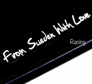 字体2 From Sweden with love レプリカ ステッカー/ rデザイン ポールスター t4 v50 v40 v60 v70 v90 xc40 xc60 xc70 xc90 240 850 940 t5