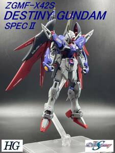 HG デスティニーガンダム (SPEC2) 改造改修、全塗装完成品