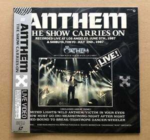 【LaserDisc】 Anthem / THE SHOW CARRIES ON 帯付き 【LaserVision】 アンセム 坂本英三 柴田直人 福田洋也 大内貴雅 HEAVY METAL 