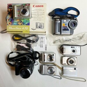まとめ売り Canon Panasonic Fujifilm CASIO Sony など コンパクト デジカメ ビデオ 等 ジャンク 動作未確認/A4641