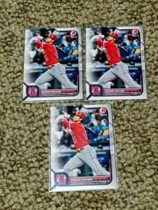 大谷翔平 カード 2022 Bowman ベース　3枚