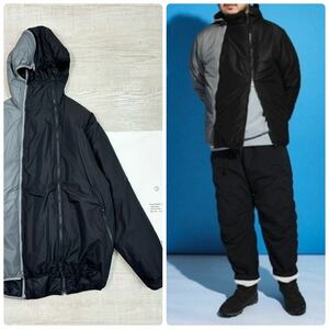 22aw 2022 未使用 MOUNTAIN RESEARCH マウンテンリサーチ 4 ZIPS PARKA 4ジップ パーカー 3571 BLACK × GRAY 系 サイズ XL 定価57,200円