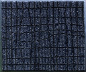 クリーンテックス・ジャパン(Kleen-Tex) 吸水吸油玄関マット スタイルマットU シルバー・ブラック 75×90 cm