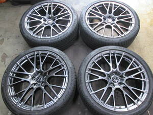 美品！鍛造！軽量！レクサス　純正　TRD　LS LC Fスポーツ　オプション　8.5jx21 120-5H +20 245/40-21 2022年製　山有り　高級感！最高　