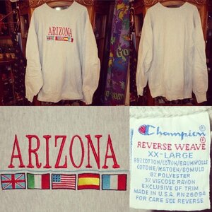 90’S★チャンピオン★リバースウィーブ★スウェット★XXL★ビンテージ★ARIZONA★USA★古着★ビッグサイズ