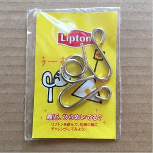 NO.6 知恵の輪 リプトン Lipton 非売品 新品 未使用 検索:紅茶 円柱　ノベルティーグッズ オリジナル　ちえのわ　おまけ　景品