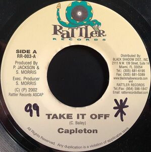 ジャマイカ7 Capleton Take It Off RR003 Rattler Records /00080