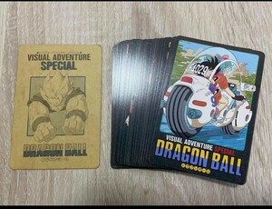 箱出し 1993バンダイ ビジュアルアドベンチャー スペシャル弾 Visual Adventureノーマルコンプ 36 枚 台紙付き カードダス　ドラゴンボール