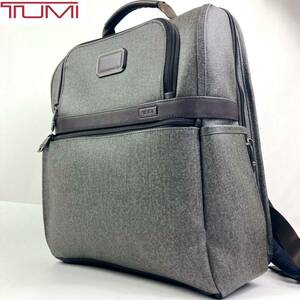  1円〜未使用級 TUMI トゥミ 26177EG2 ALPHA アルファ 2 メンズ リュックサック バックパック ビジネス PVC レザー ロゴ 大容量 A4 通勤