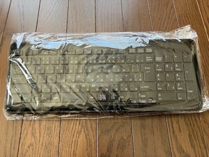 マウス・コンピューター　キーボード　日本語　ピアノブラック、黒　ショートストローク　横39cm　縦15cm　厚味1.7cm　未使用　送料無料