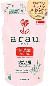 まとめ得 アラウ　洗たく用せっけん詰替用１Ｌ 　 サラヤ 　 衣料用洗剤・自然派 x [4個] /h