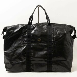 dunhill ダンヒル イタリア製 ボストンバッグ ブラック 黒 ゴールド ナイロン PVC ユニセックス 男女兼用 大容量 旅行 カジュアル 鞄