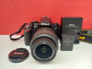 ■防湿庫保管品 Nikon D3200 デジタル一眼レフカメラ ボディ AF-S DX NIKKOR 18-55mm F3.5-5.6G VR レンズ 動作確認済 付属品 ニコン