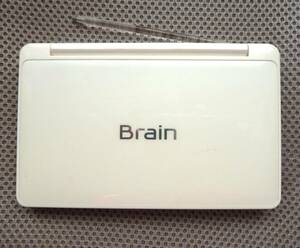 95)シャープ　カラー電子辞書　Brain　PW-SJ1-(W)とてもきれいなお得意品です。