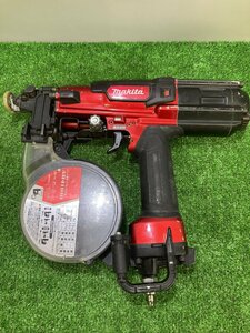 【中古品】★makita(マキタ) 41㎜高圧エアビス打ち機 赤 AR411HR/ IT6QU7VSBYEI