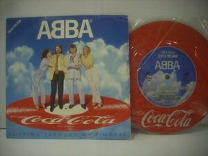 ■ コカ・コーラ ピクチャー盤 シングル EP 　ABBA / SLIPPING THROUGH MY FINGERS アバ 1981年 ディスコメイトレコーズ PD-105 ◇r60327