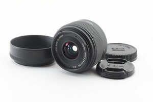 Sigma 19mm f/2.8 EX DN ブラック マイクロフォーサーズマウント [美品] レンズフード付き 広角レンズ