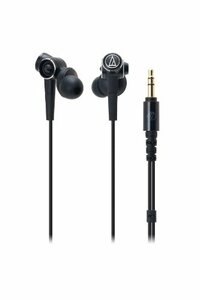 【中古】 audio technica オーディオテクニカ オーディオテクニカSOLID BASSのカナル型イヤホンブラ