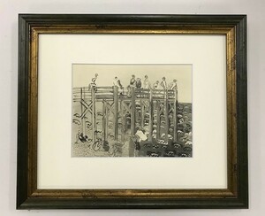 【特価】　≪　　ラウル 　デュフィ 　　≫　コロタイプ版画　 　LA　HARVE　　1925年　　RAOUL DUFY