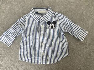 【1.2度着用のみ　美品】Baby GAP Disney シャツ 60センチ