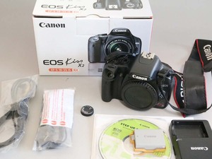 ⑦Canon EOS Kiss X2 ボディ/バッテリーチャージャー・バッテリー ※ダイヤル破損 ジャンク※