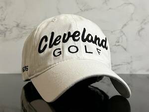【未使用品】347KC★Cleveland GOLF クリーブランド ゴルフ CG16 シリーズ ロゴ キャップ 帽子 上品で高級感のあるホワイト《FREEサイズ》