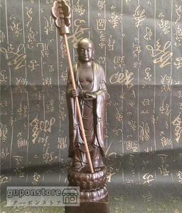 新品 地蔵菩薩 仏教美術 精密細工 木彫仏像 仏師手仕上げ品