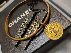 ★送料無料即決★CHANEL(シャネル)　ゴールドカラー　バングル　ブレスレット