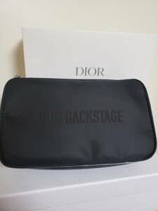 新品★DIOR バックステージ ノベルティ ブラシポーチ♪ノベルティ♪DIOR BACKSTAGEロゴ入り★非売品