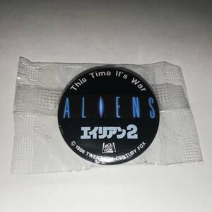 ★エイリアン2　小型 缶バッチ　★当時物 未使用品 ★ALIENS ★1986 TWENTETM CENTURY FOX