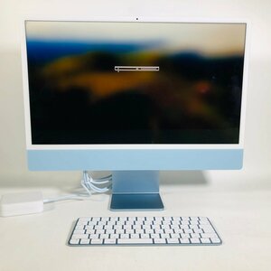 iMac Retina 4.5K 24インチ (Late 2023) Apple M3 8コア/16GB/SSD 512GB ブルー MQRR3J/A 動作確認済み