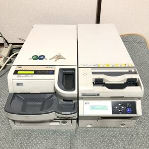 【鍵全て付属！POSとの接続OK】東芝TEC テック 自動釣銭機 硬貨+紙幣 VITTESE VT-280-K VT-280-S 動作確認済 電源ケーブル有り(Z1872J)