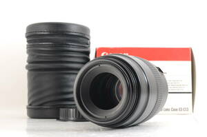 動作品 キャノン Canon MACRO EF 100mm f2.8 AF 一眼カメラレンズ 箱 ケース付 管GG2918
