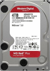 WD40EFZX [WD Red Plus（4TB 3.5インチ SATA 6G 5400rpm 128MB CMR）]
