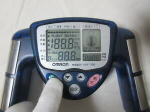 ◆動作品　omron/オムロン　体脂肪計 HBF-306　中古品　健康測定器