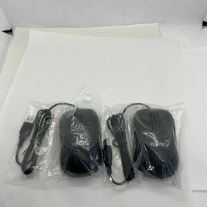 ◎(419-1) 新品 富士通　USB接続 光学式マウス　M520 ブラック色（黒）