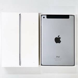 5328【良品☆iPad mini 4 / Wi-Fi＋Cellularモデル】32GB ≪MNWE2J/A・A1550≫スペースグレイ 第４世代 アイパッド◇au版 SIMロック解除