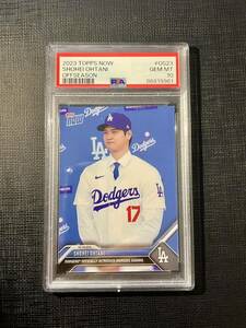 PSA10鑑定済み 大谷翔平 ドジャース入団会見記念 Topps now カード OS-23ドジャース移籍　shohei ohtani PSA鑑定済み dodgers os23