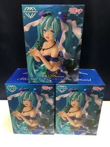 ◆◇初音ミク Princess AMPフィギュア マーメイドver. 3個セット :玩N4412-107ネ◇◆