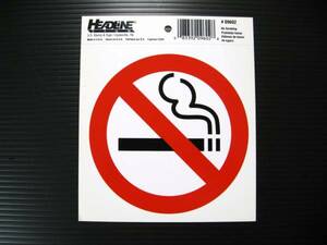 アメリカの店舗用品　サイン（NO SMOKING）　禁煙　ステッカー