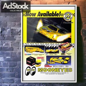 1996 当時物!!! MOONEYES 広告 / ポスター NASCAR SUZUKA THUNDER SPECIAL 100 Team Penske Ford Thunderbird Akihiko Nakaya, グッズ